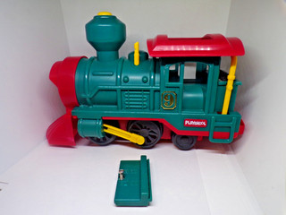 Playskool Express Train LOCOMOTIVE ENGINE green Vintage 1988