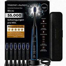 Tristan Auron Schallzahnb&uuml;rste 55000 VPM, SonicMaster+ Reiseetui+ 6 B&uuml;rstenk&ouml;pfe