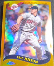 Topps Chrome 2002 Refractor Eric Milton Minnesota Twins Baseball Card #134