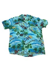 Vintage 60s Hawaiian Rayon Shirt Aloha Surf Made In Hawaii Size Medium
