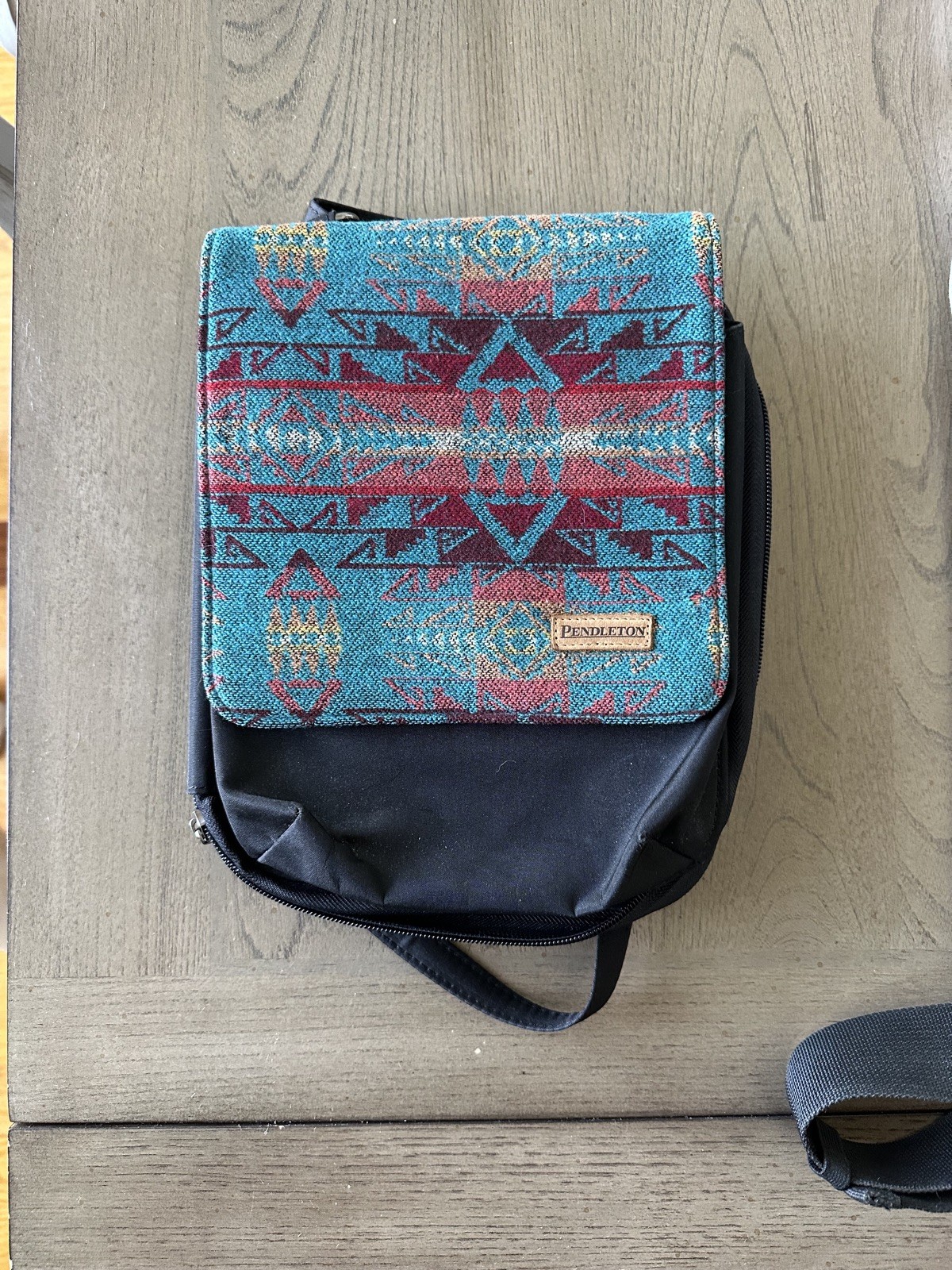 Pendleton Blue Native Design Crossbody Purse - image 1