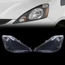Headlight Lamp Lens Cover For Honda Fit Hatchback 2008-2010 Left & Right Side