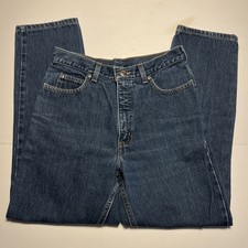 Lands' End Women's Petite High Rise Straight Jeans Size 6 Blue Denim 2008 Jeans