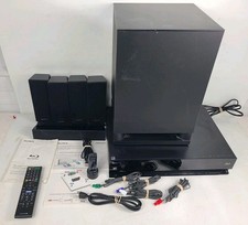Sony Surround Sound Speaker System Subwoofer 5 Speakers Blue Ray Receiver