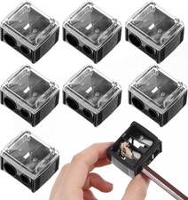 8Pcs Lip Pencil Sharpener, Manual Dual Barrel Cosmetic Sharpeners for Eyeliner a