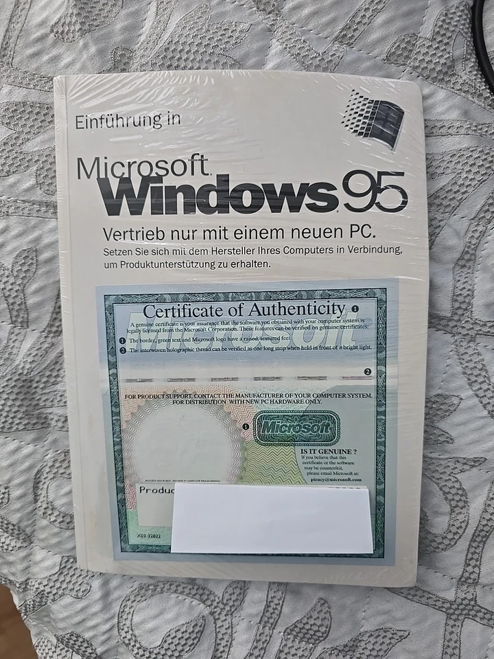 Microsoft Windows 95 Original CD-ROM, Unbenutzt - Bild 2 von 4