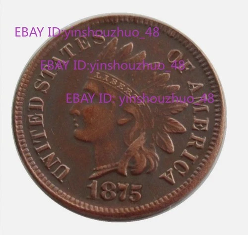 1875 Indian Head Cent Penny Tough Choice XF Better Date Coin