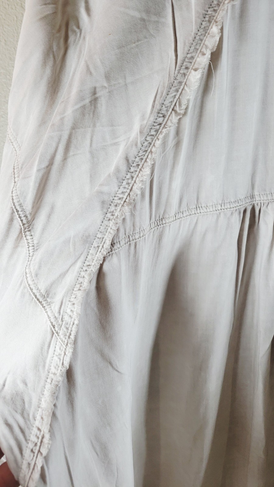 Easel Los Angeles Raw Edge Button Front Boho Tuni… - image 6