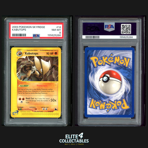 Kabutops graded PSA 8 for sale on eBay