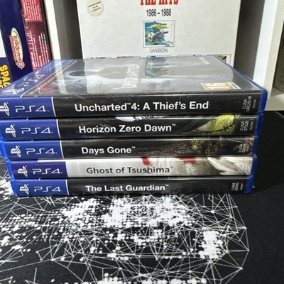 PS4 5xSpiele Bundle - PS4 Exclusive - Ghost +HZD - Days gone - Last Guardian - sehr guter Zustand -