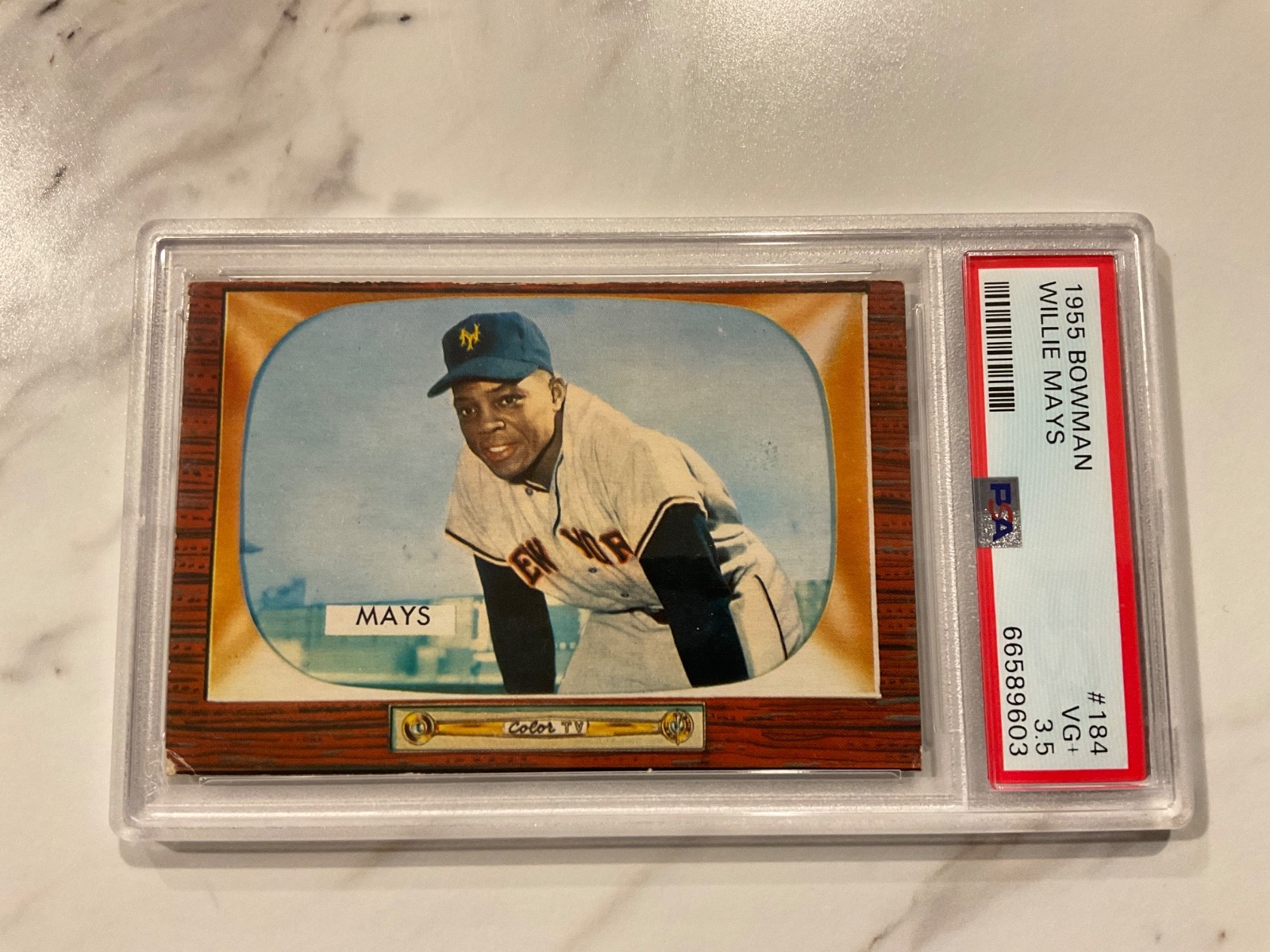 1955 Bowman #184 Willie Mays PSA 3.5 NY New York Giants  (9752)