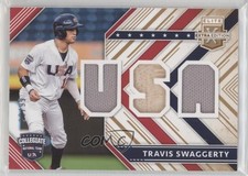2018 Panini Elite Extra Edition USA Materials Gold 20/99 Travis Swaggerty uy9
