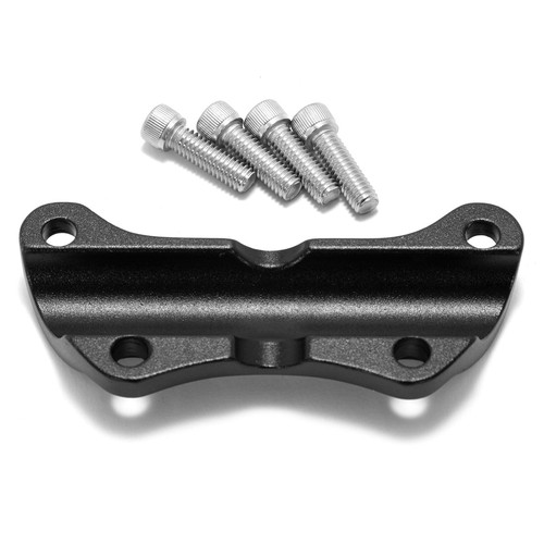 1" Black Front Handlebar Riser Clamp Set For Harley Road Glide Special FLTRXS - Picture 2 of 6