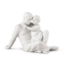 Nao by Lladrò To love and protect porcellana bianca biscuit 32cm * 12 cm