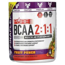 2 X Finaflex, Pure BCAA 2:1:1, Fruit Punch, 9.7 oz (276 g)