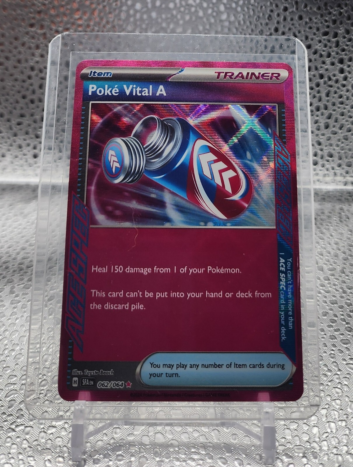 Poke Vital A 062/064 - Pokemon TCG Shrouded Fable - NM ACE SPEC RARE