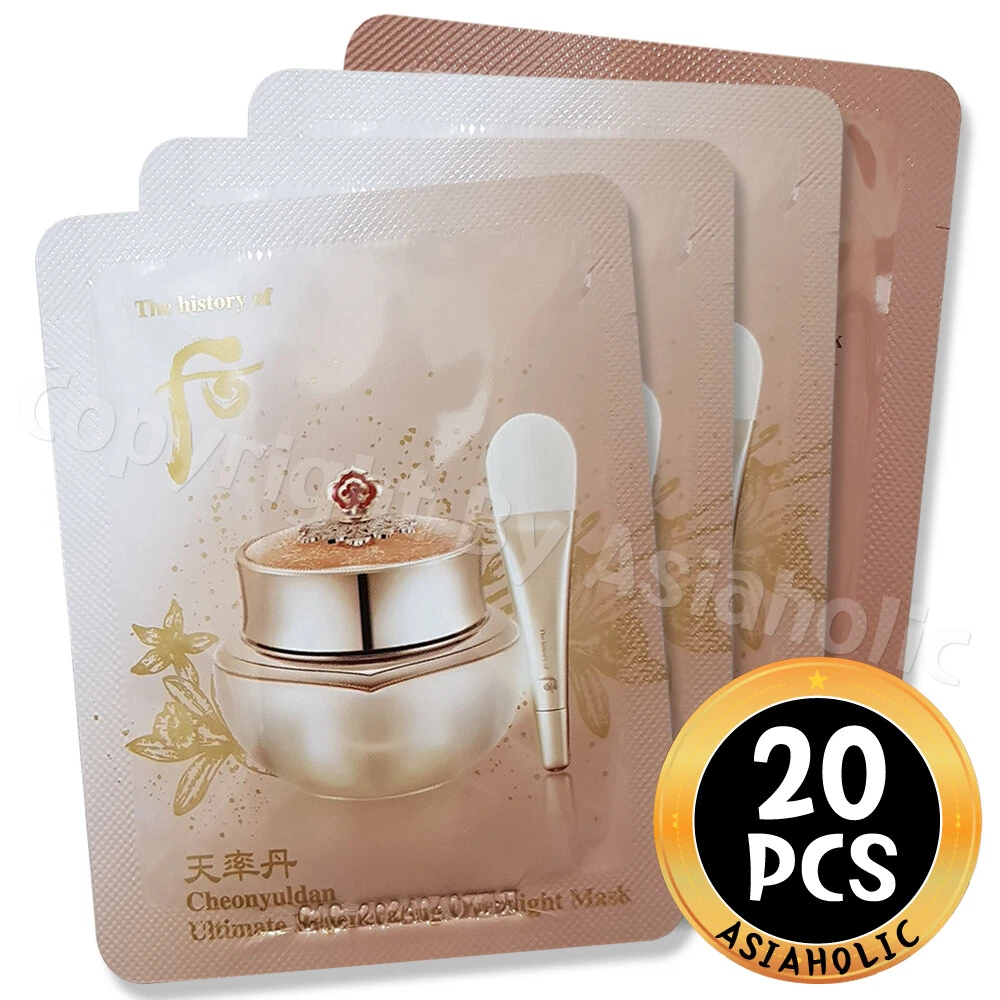 The history of Whoo Cheonyuldan Ultimate Regenerating Overnight Mask 4ml x 20pcs