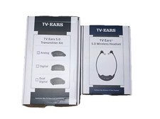 TV Ears 5.0 Analog Wireless Voice Clarifying Headset Wireless System 11641 
