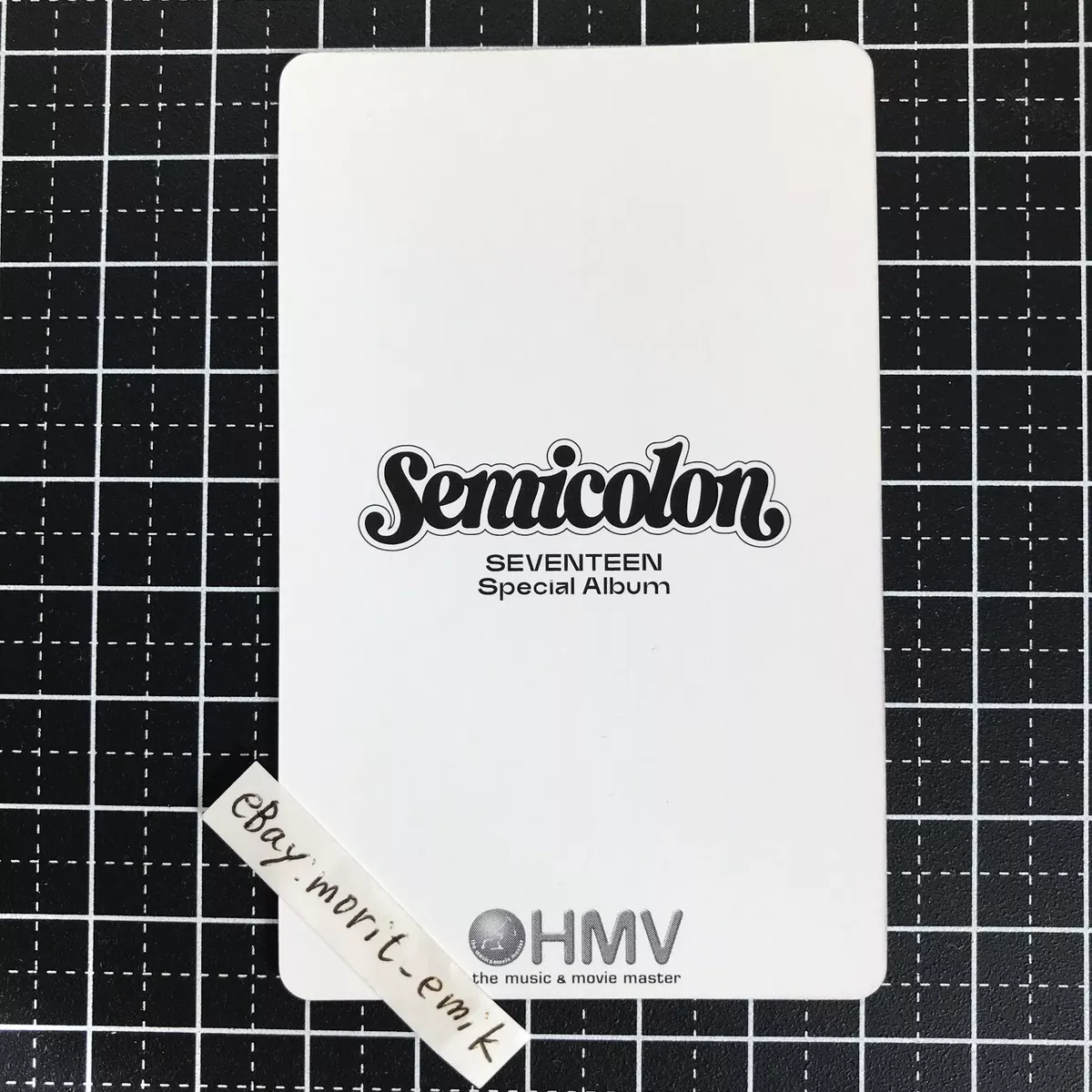 WOOZI SEVENTEEN Semicolon HMV Official benefit photo card ver. A POB PC RARE