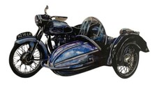 Sidecar Motorcycle Plaque - Classic Motorbike Sidecar Gift -MS5-P