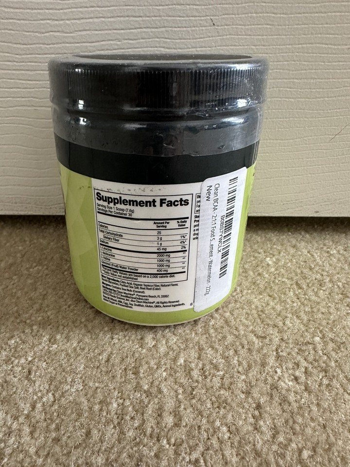 Clean BCAA 211 Food Sourced Vegan BCAAs Powder & 7.62 Ounce