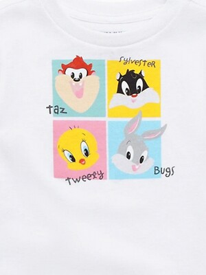 Baby Looney Tunes Character Grid Toddler T-Shirt NWT