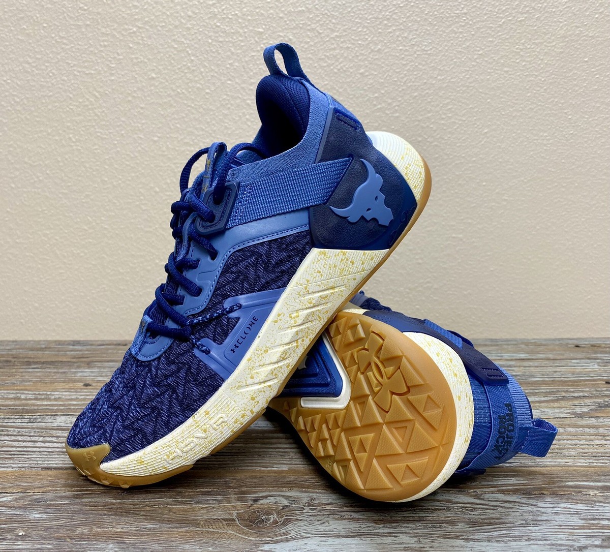 Under Armour Project Rock 6 Blue Gym Training Shoes 3026534
