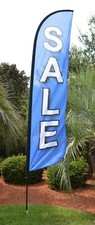 SALE  Windless Feather Flag  includes Pole  Ground Stake