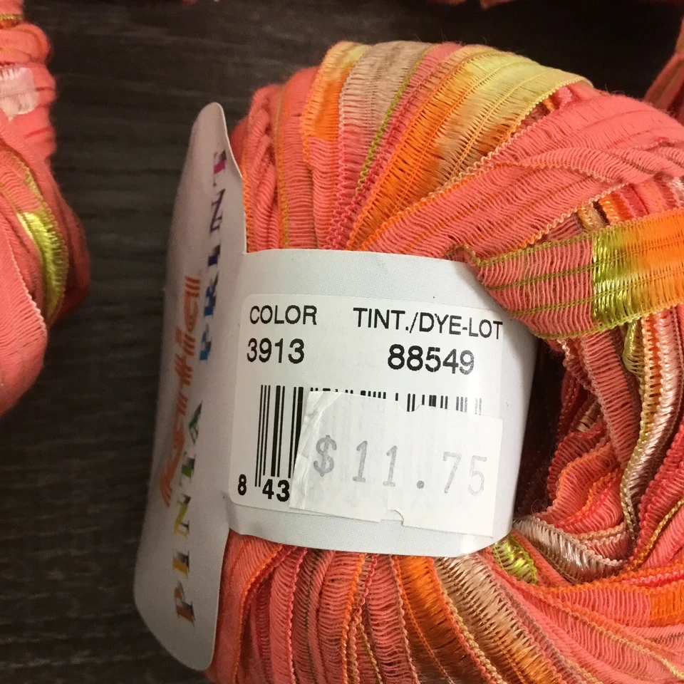 Katia Pinta Print Ribbon Yarn Color 3913 Yarn Lot Of 5 New - Image 4 of 4