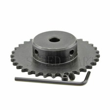 8mm Bore 30 Teeth 30T Metal Pilot Motor Gear Roller Chain Drive Sprocket