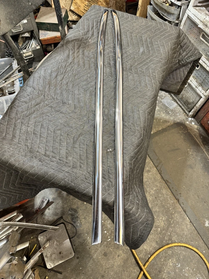 CLEAN 1949 1950 1951 1952 Chevrolet Convertible Hardtop Door Belt Trim Mouldings - Image 2 of 4