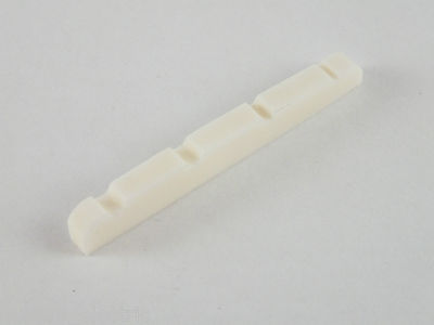 42 mm Flat Base KNOCHENMUTTER + vorgeschnittene Saitenschlitze für Precison P Style Bassgitarren