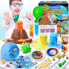 UNGLINGA 50+ Science Lab Experiments Kit for Kids Age 4-6-8-12, STEM Activiti...