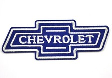 Chevrolet Logo Auto USA Bügelflicken gestickter Aufnäher Patch blau