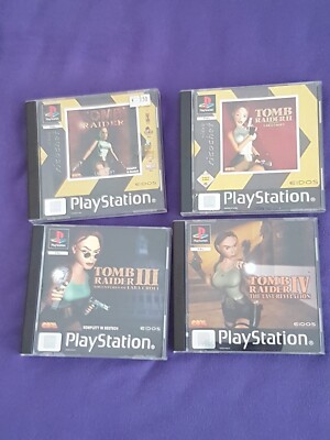 tomb raider ps1 I-IV 1-4 Teile Paket Konvolut Sammlung Psx Set Ps Paket  lara