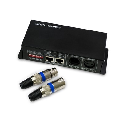 DC12V~24V LED RGBW DMX 512 Controller Decoder Dimmer 4 Channel 8A Stripe Light M