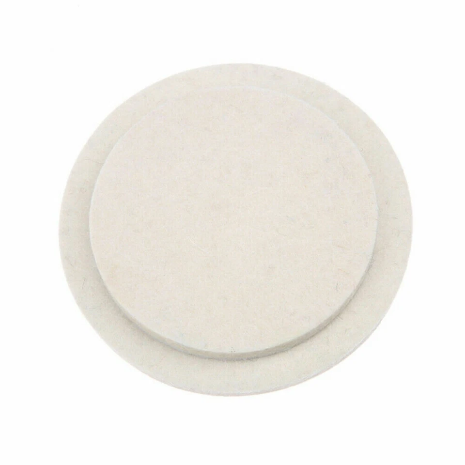 4'' 5'' Wool Buffing Polishing Wheel Disc Pad Hook and Loop for Buffer Polisher - Image 3 of 4