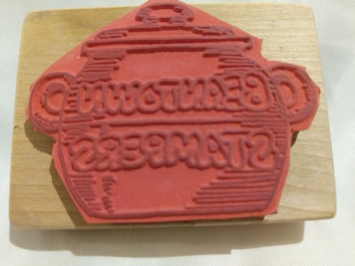 Beantown Stampers - Boston - Baked Beans in Beanpot - Wood Mount Stamp  - Picture 3 of 4