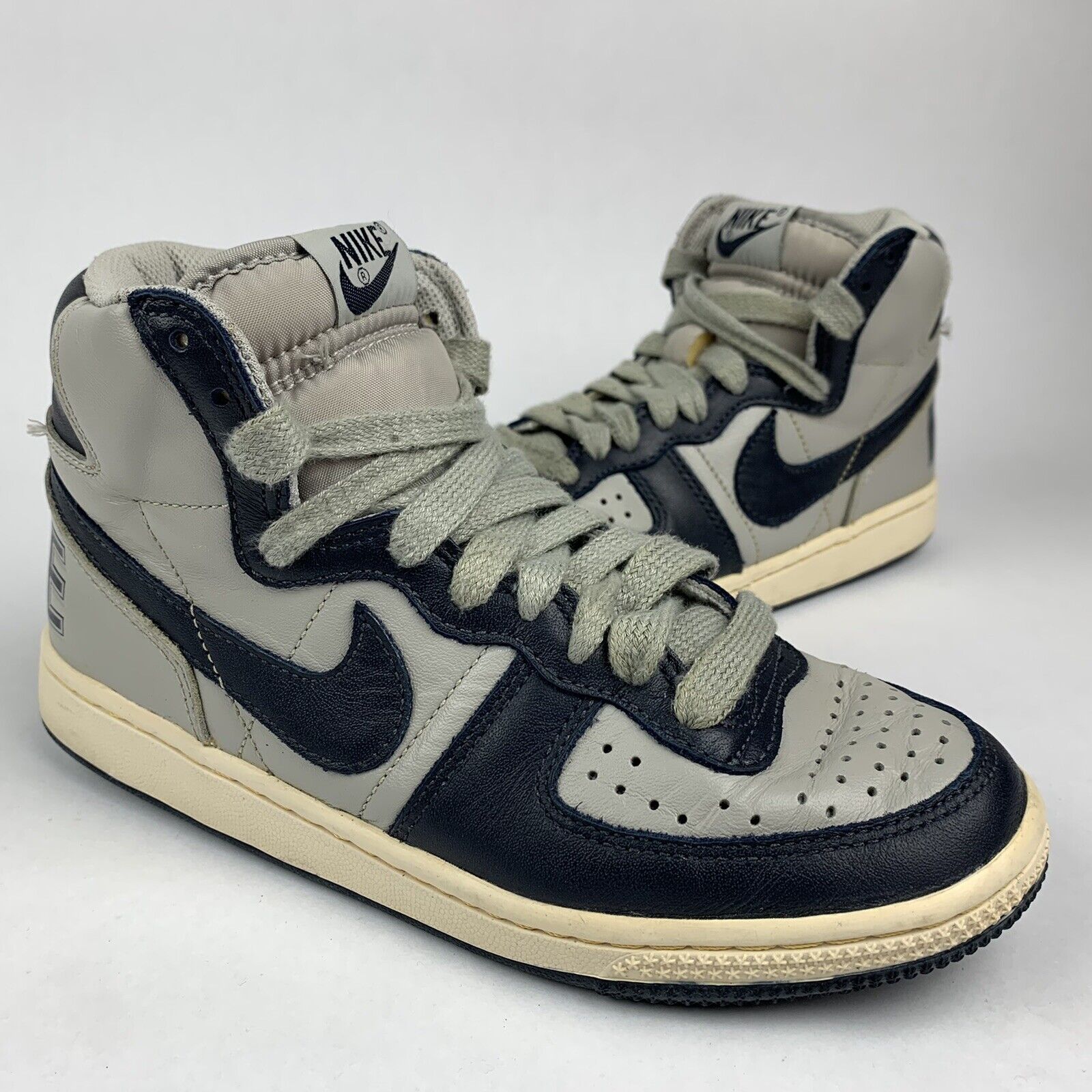 Nike Terminator High Hi Mens 5 - Womens 6.5 Georgetown Gray Blue 318677-041