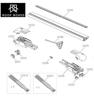 Thule 958X Wingbar Edge Spares ( 9581, 9582, 9583, 9584, 9585, 9586)