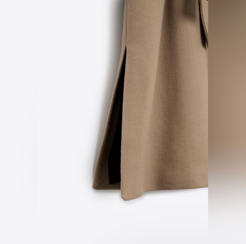 Manteau Zara de la taille L, de couleur marron
