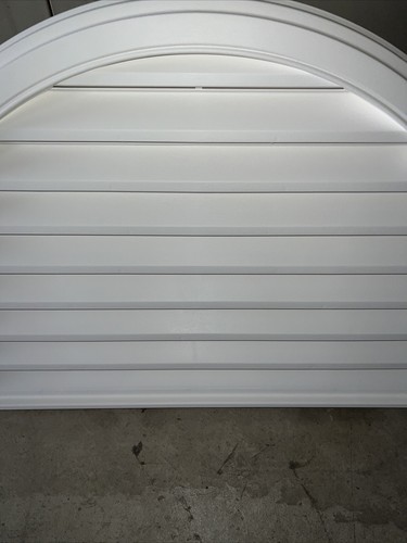 Half-Round Gable Vent WHITE 32”x20” Premium Exterior Wall Vent - Picture 3 of 9