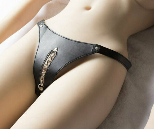 Female wear Device New Women PU PU Chastity Belt Thongs Unisex Lingerie - 第 1/9 張圖片