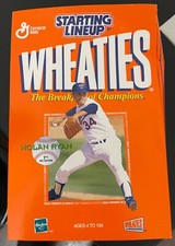 NOLAN RYAN 2000 STARTING LINEUP WHEATIES LIMITED FIGURE,CARD,MEDAL BOX