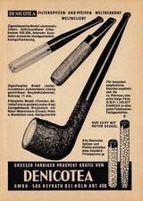3w8618/ Reklame von 1966 &ndash; DENICOTEA Filterspitzen und Pfeifen &ndash; K&ouml;ln