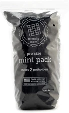 Harrisville Designs Friendly Loom | 10” Pro-Sized Black Potholder Weaving Loops