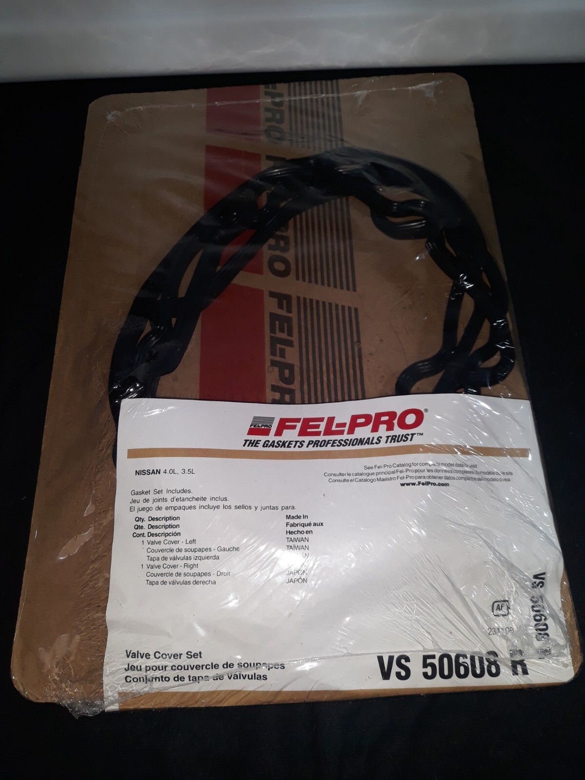 NEW FelPro VS 50608 R Valve Cover Gasket Set for Nissan 4.0L, 3.5L eBay