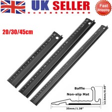 20cm/30cm/45cm Scale Ruler Marking Metal Safety Cutting School Art Craft Tool UK