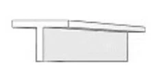 Evergreen .035'' (.88mm) x 14 inch Polystyrene T Shape (4) - Model Scratch