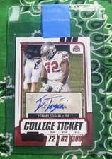 2021 CONTENDERS DRAFT RED #276 TOMMY TOGIAI RC AUTO AUTOGRAPH OHIO STATE